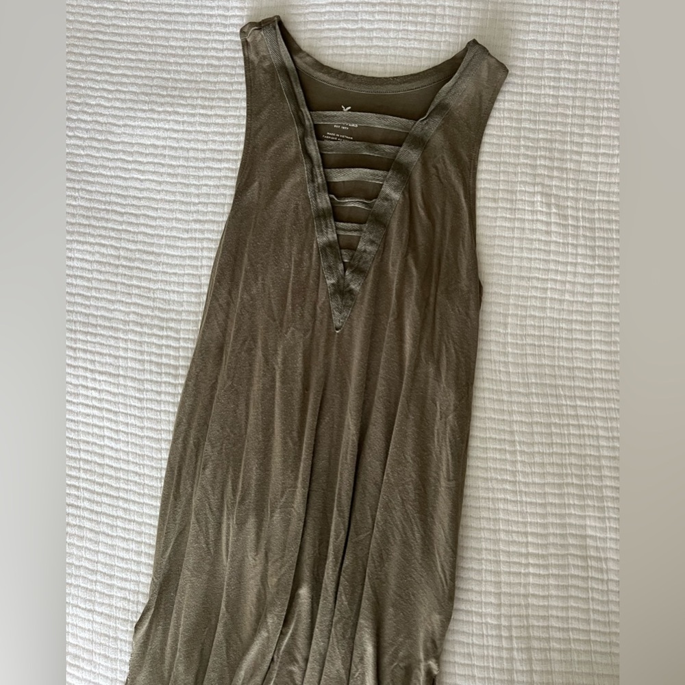 American Eagle army green tank. Size XS.